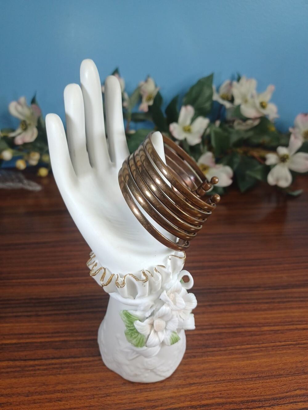 Bracelet Cuff Brass Finish Unique Fashion Fun Jewelry